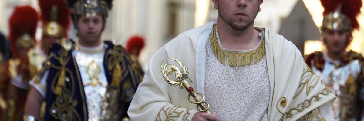 Pontius Pilate walking