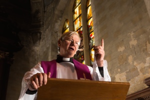 Vicar Giving a Sermon