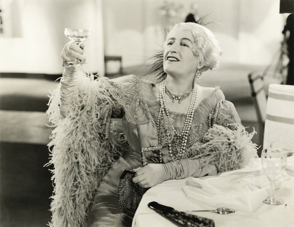 Woman Raising a glass