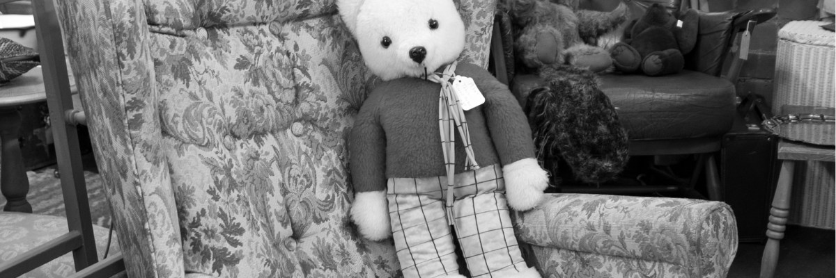 Rupert Bear caught in the woods