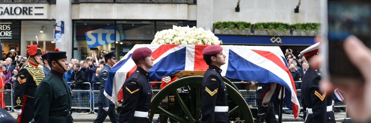 Margaret Thatcher Funeral procession