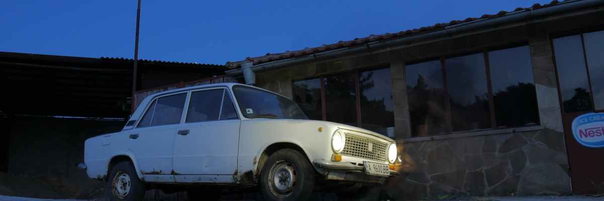 snow light road landscape