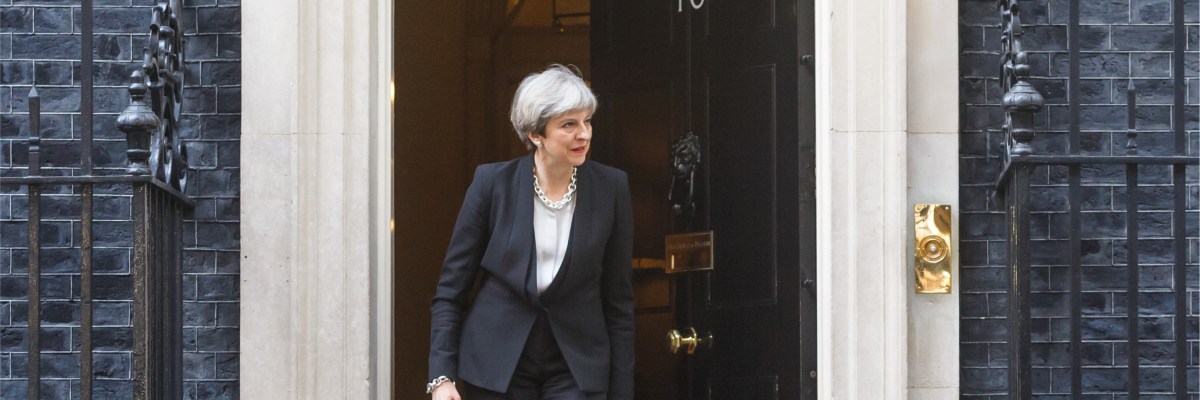 Theresa May Leaving Downing Street